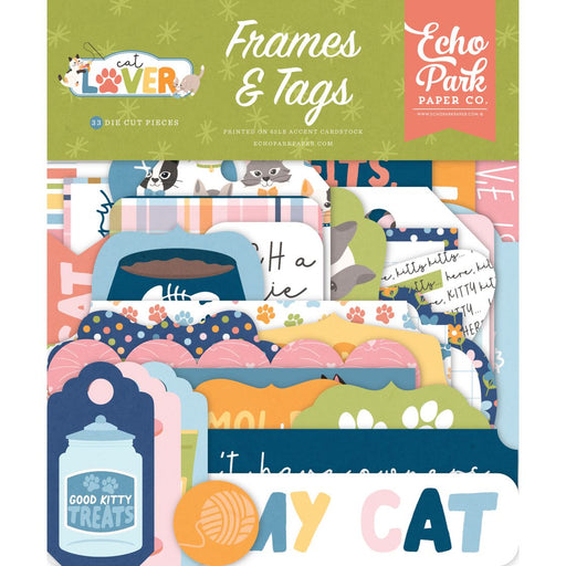 Echo Park Cat Lover - Ephemera Frames & Tags