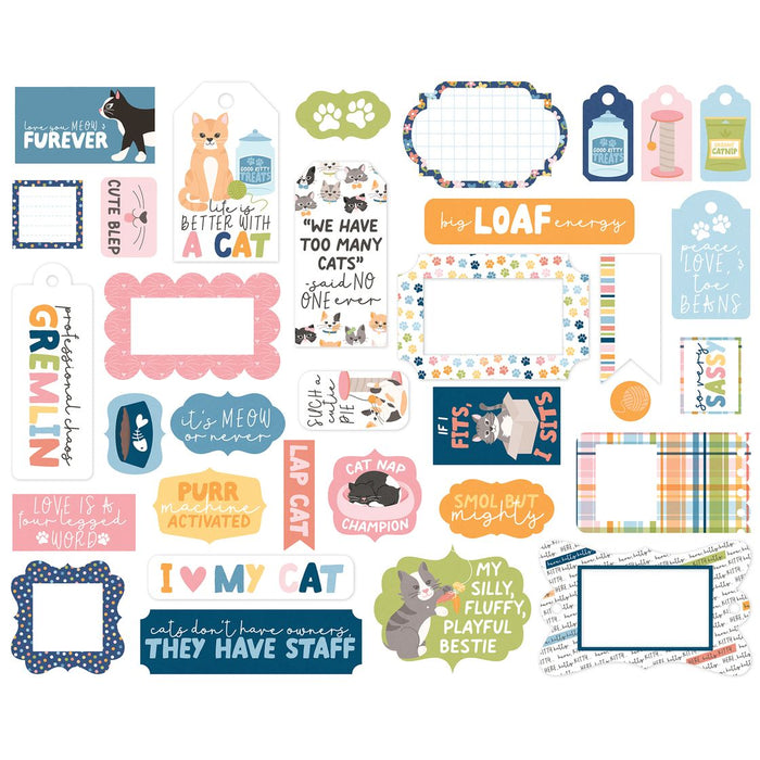 Echo Park Cat Lover - Ephemera Frames & Tags