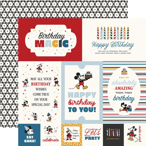 Echo Park Mouse And Me Birthday - Multi Journaling Cards