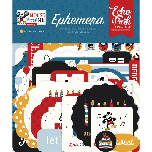 Echo Park Mouse And Me Birthday - Ephemera Icons