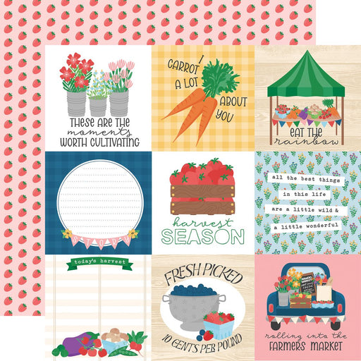 Echo Park Freshly Picked - 4x4 Journaling Cards