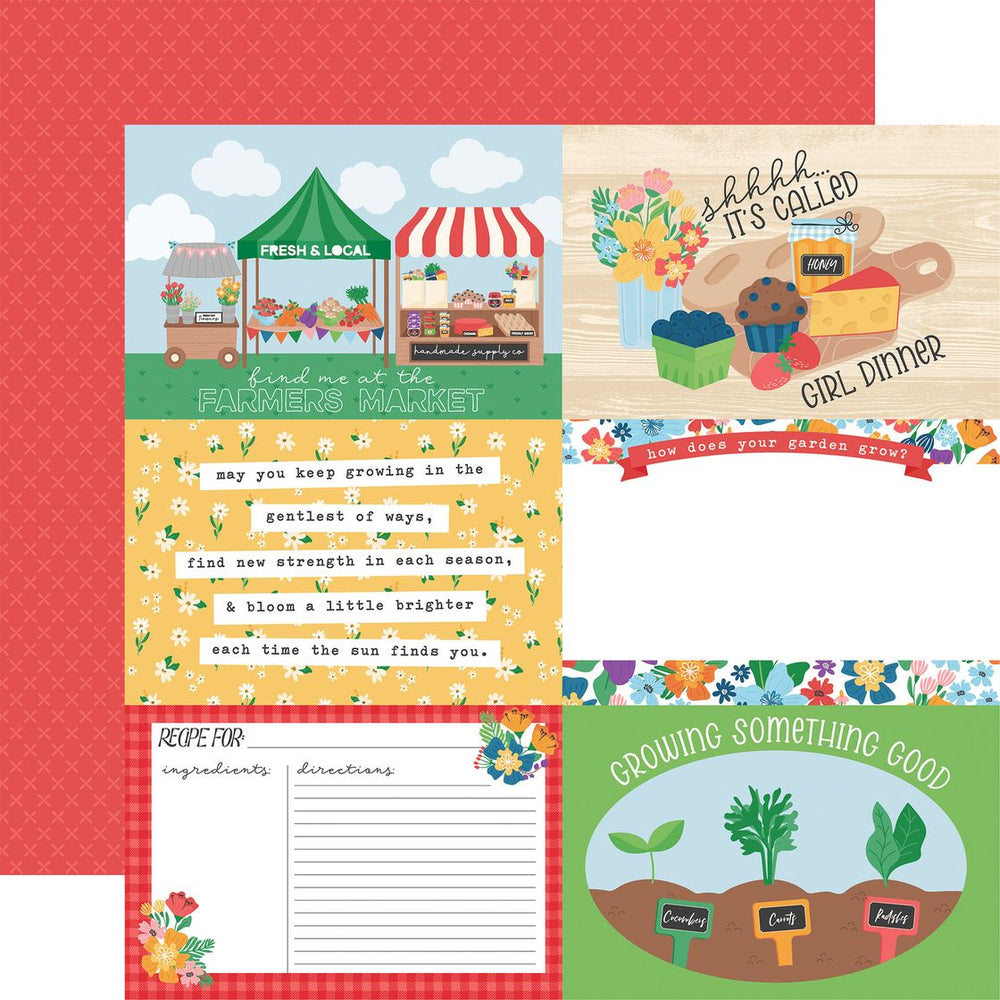 Echo Park Freshly Picked - 6x4 Journaling Cards