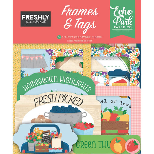Echo Park Freshly Picked - Ephemera Frames & Tags