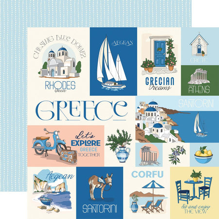 Carta Bella Greece - Greece Journaling Cards