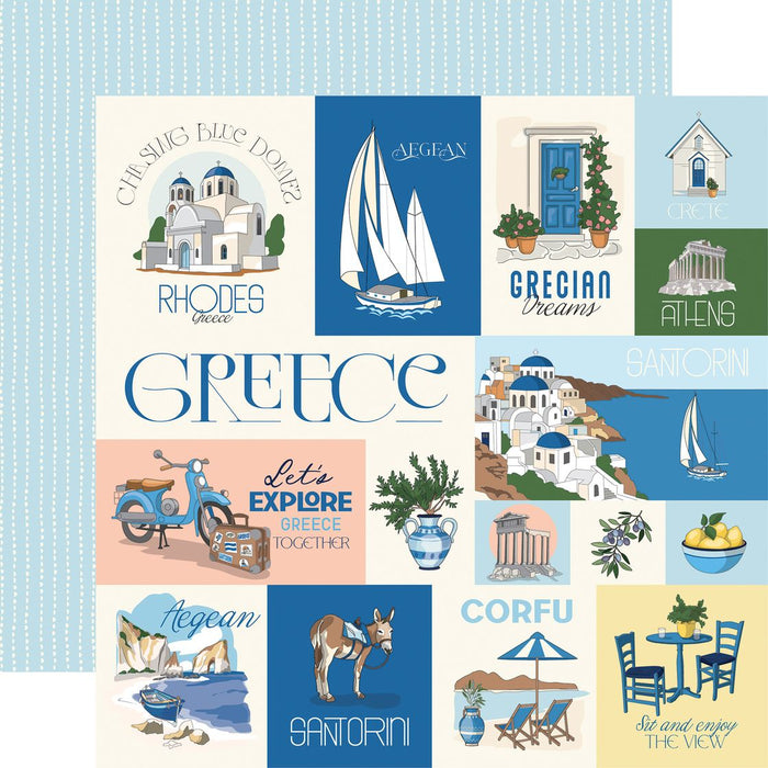 Carta Bella Greece - Greece Journaling Cards