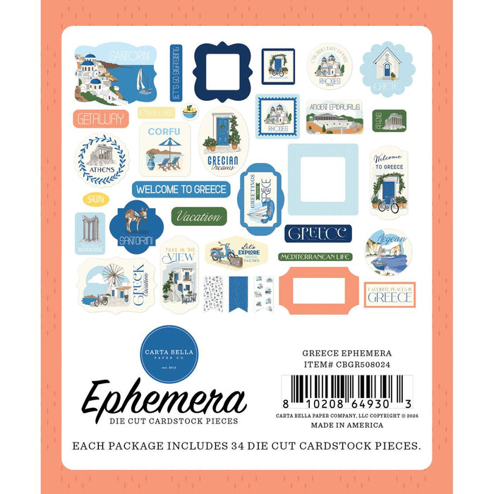 Carta Bella Greece - Ephemera