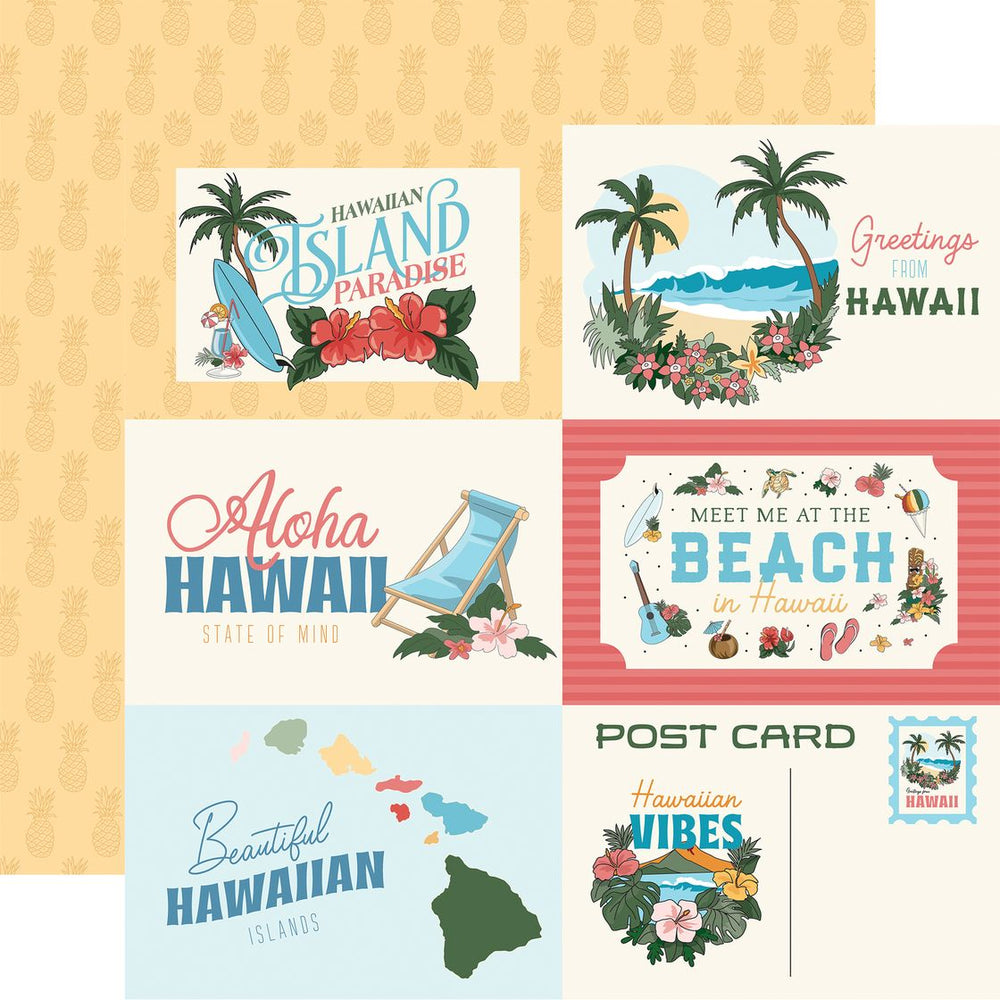 Carta Bella Hawaii - 6x4 Journaling Cards