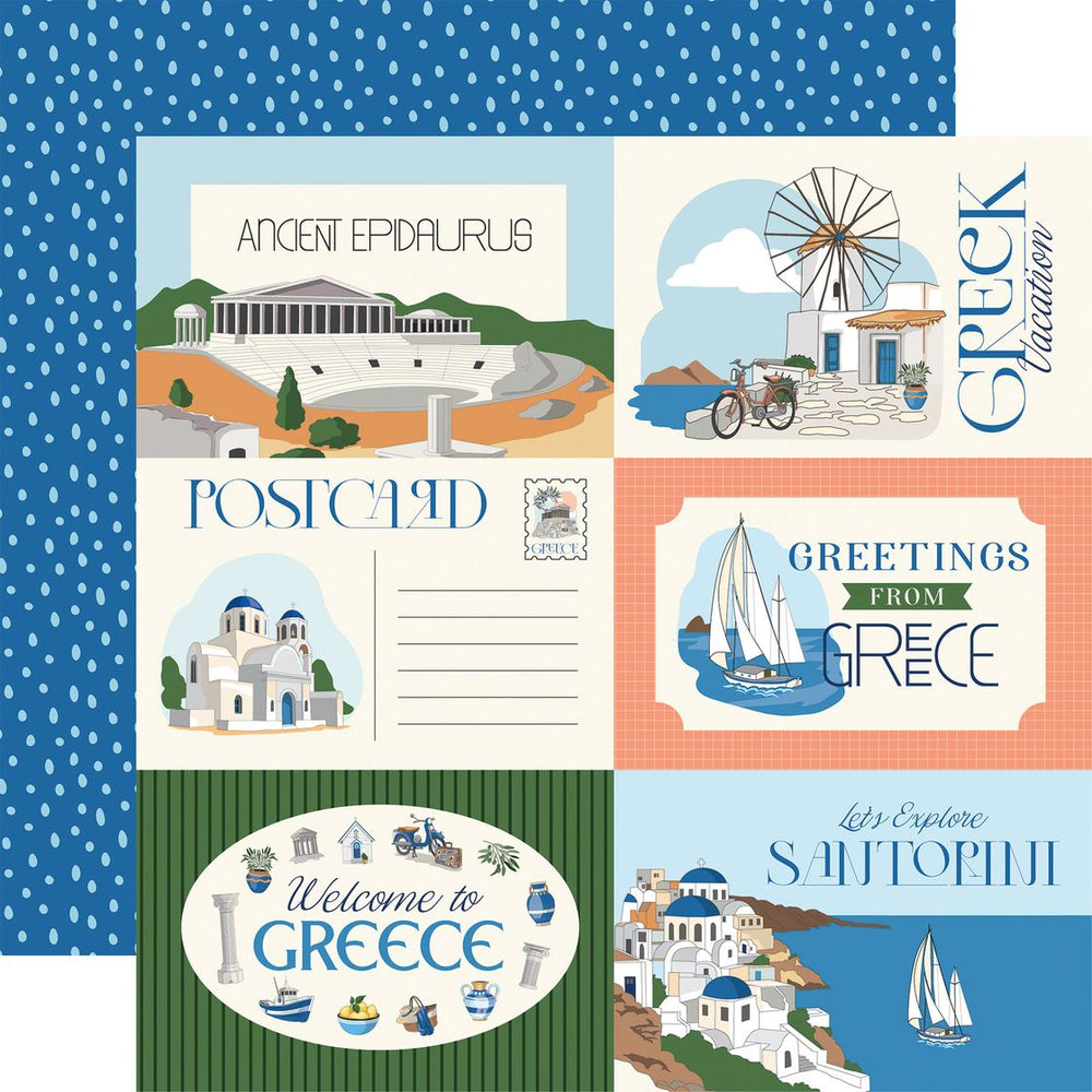 Carta Bella Greece - 6x4 Journaling Cards