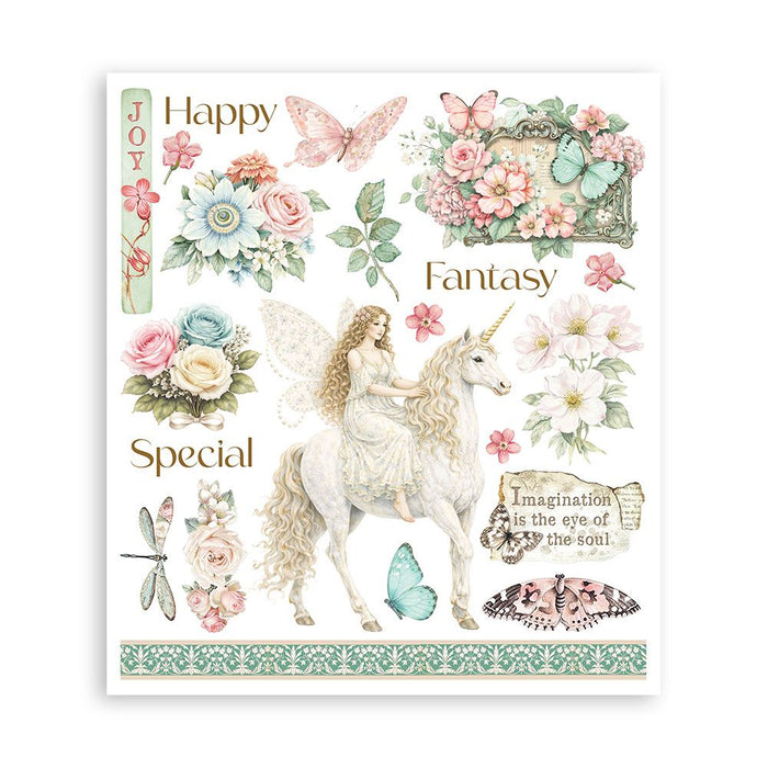 Stamperia Wonderland - Rub-On Selection 8x9