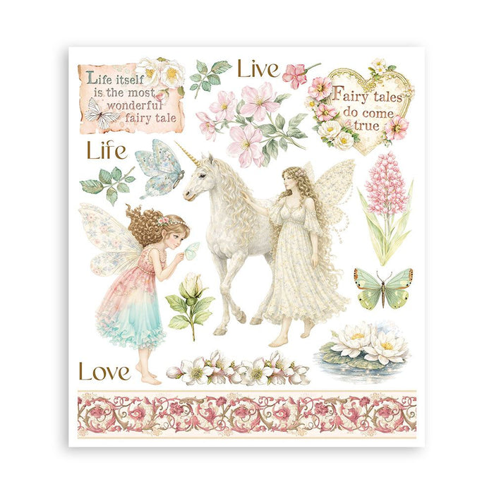 Stamperia Wonderland - Rub-On Selection 8x9