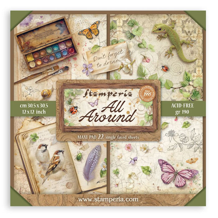 Stamperia All Around - 12x12 Maxi Paper Pack