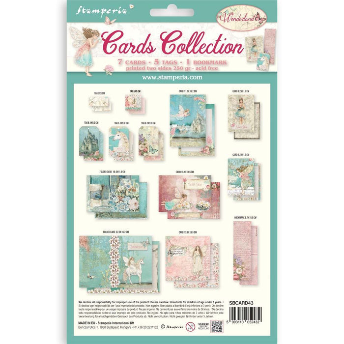 Stamperia Wonderland - Cards Collection