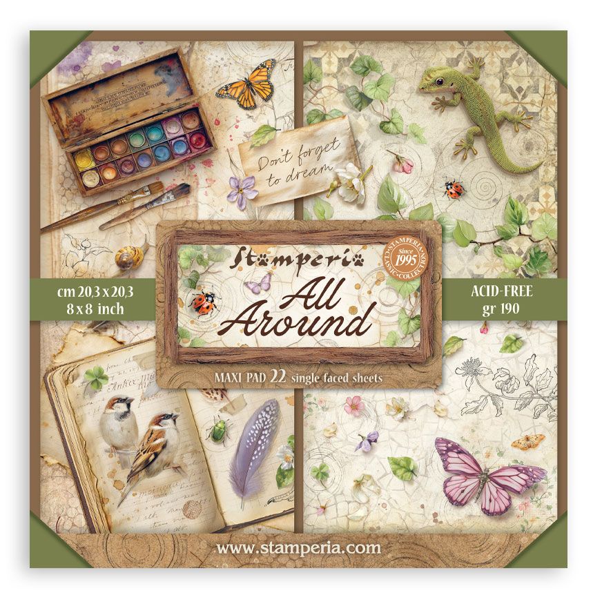 Stamperia All Around - 8x8 Maxi Paper Pack