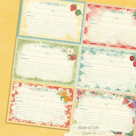 Graphic 45 Slice Of Life - Recipe Card