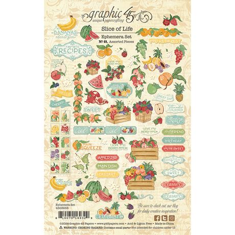 Graphic 45 Slice Of Life - Ephemera Set