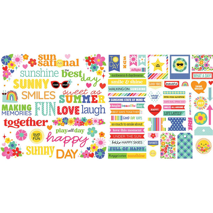 Bella Blvd Walking On Sunshine - Ephemera Words