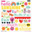 Bella Blvd Walking On Sunshine - Ciao Chip Chipboard Stickers