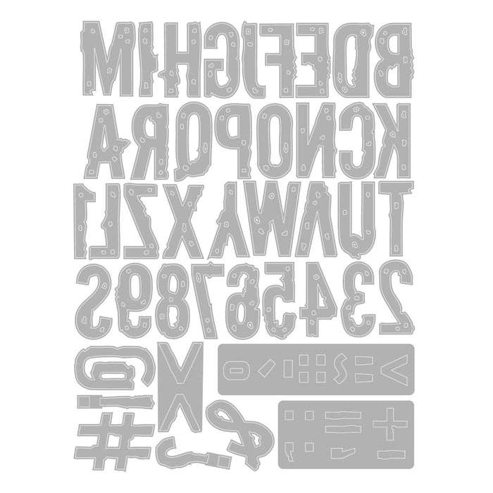 Sizzix Thinlits Die - Typography by Seth Apter