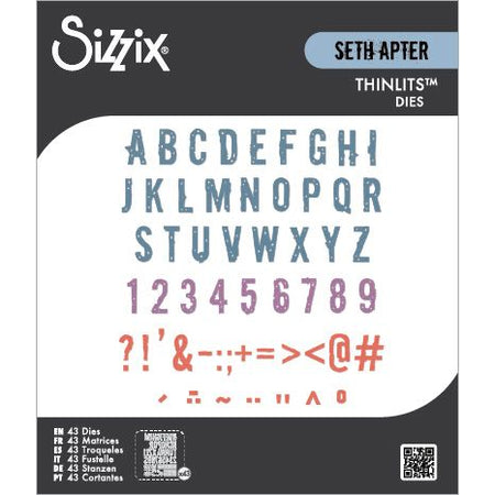 Sizzix Thinlits Die - Typography by Seth Apter