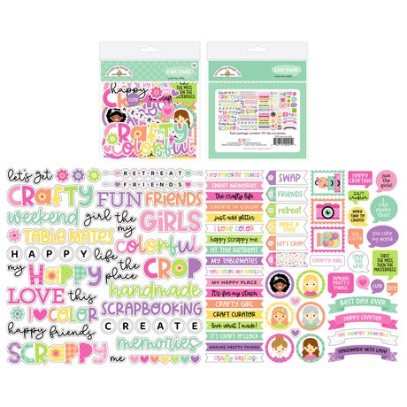 Doodlebug Design Color Me Crafty - Chit Chat Die Cuts
