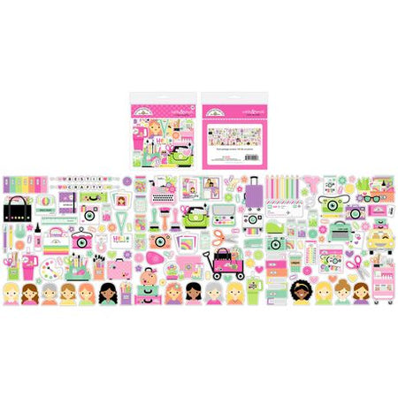 Doodlebug Design Color Me Crafty - Odds & Ends Die Cuts