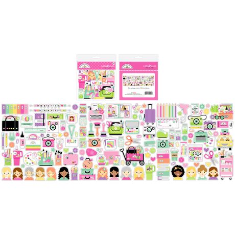Doodlebug Design Color Me Crafty - Odds & Ends Die Cuts