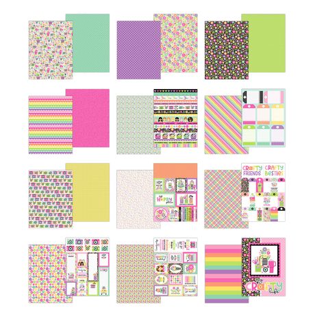Doodlebug Design Color Me Crafty - 6x8 Pad