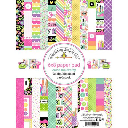 Doodlebug Design Color Me Crafty - 6x8 Pad