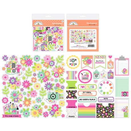 Doodlebug Design Color Me Crafty - Bits & Pieces Die Cuts