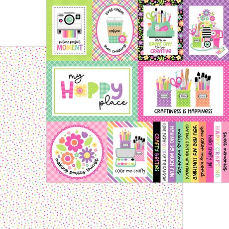 Doodlebug Design Color Me Crafty - Happy Dots