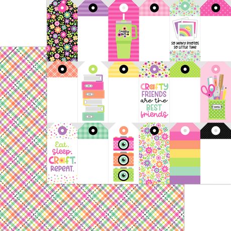 Doodlebug Design Color Me Crafty - Perfectly Plaid