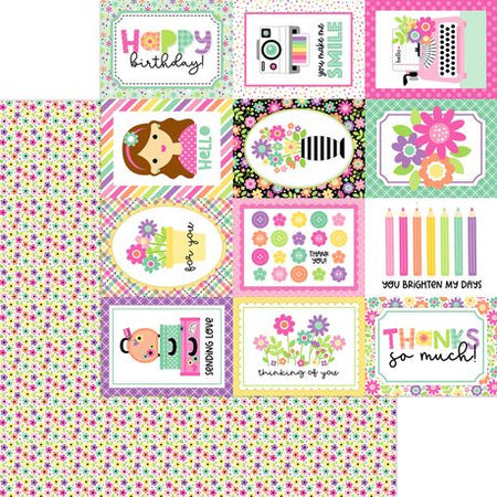 Doodlebug Design Color Me Crafty - Bitty Blossoms