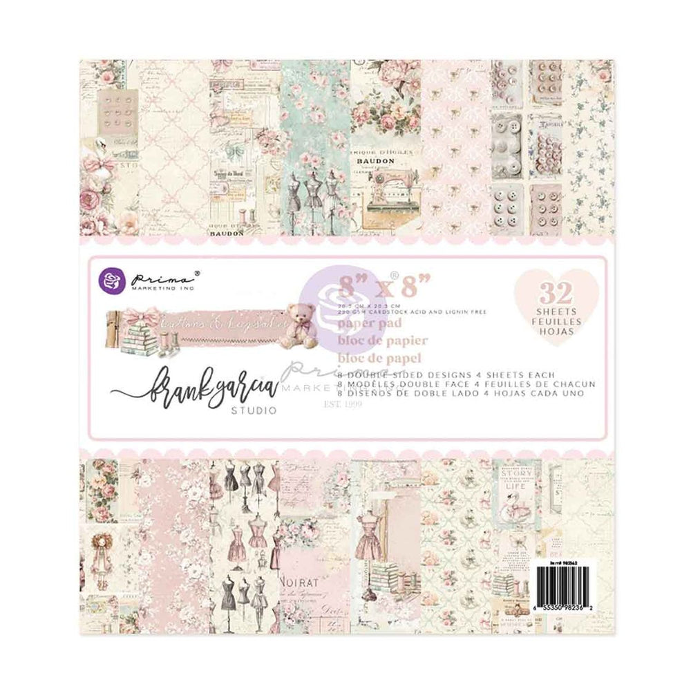 Prima Buttons & Keepsakes - 8x8 Paper Pad