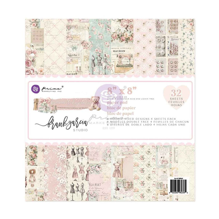 Prima Buttons & Keepsakes - 8x8 Paper Pad