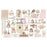 Prima Buttons & Keepsakes - Ephemera Stitched Clippings 76 Pieces