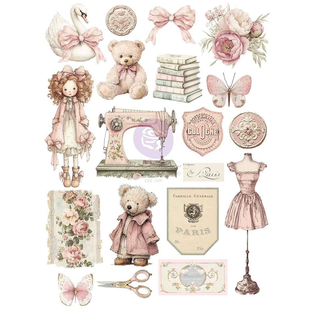 Prima Buttons & Keepsakes - Transfer Sheet