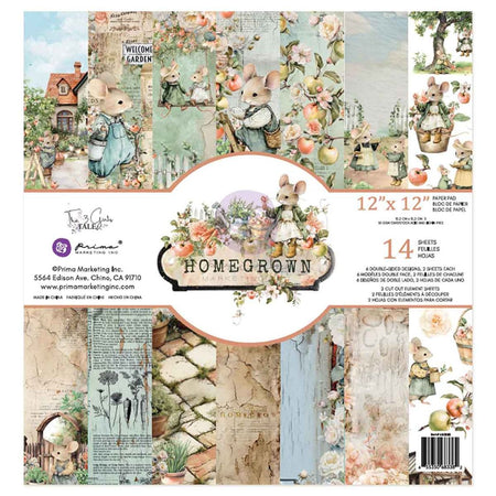 Prima Homegrown - 12x12 Paper Pack