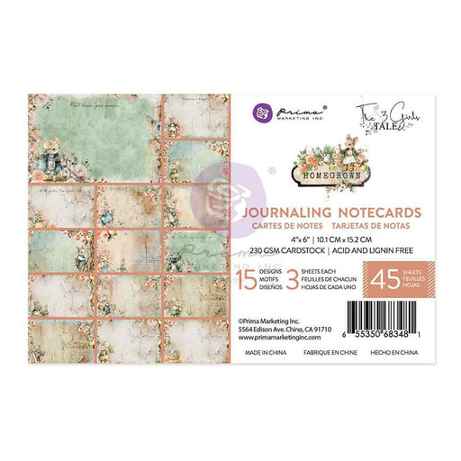 Prima Homegrown - 4x6 Journaling Cards