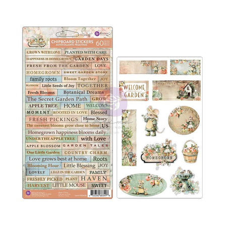 Prima Homegrown - Chipboard Stickers