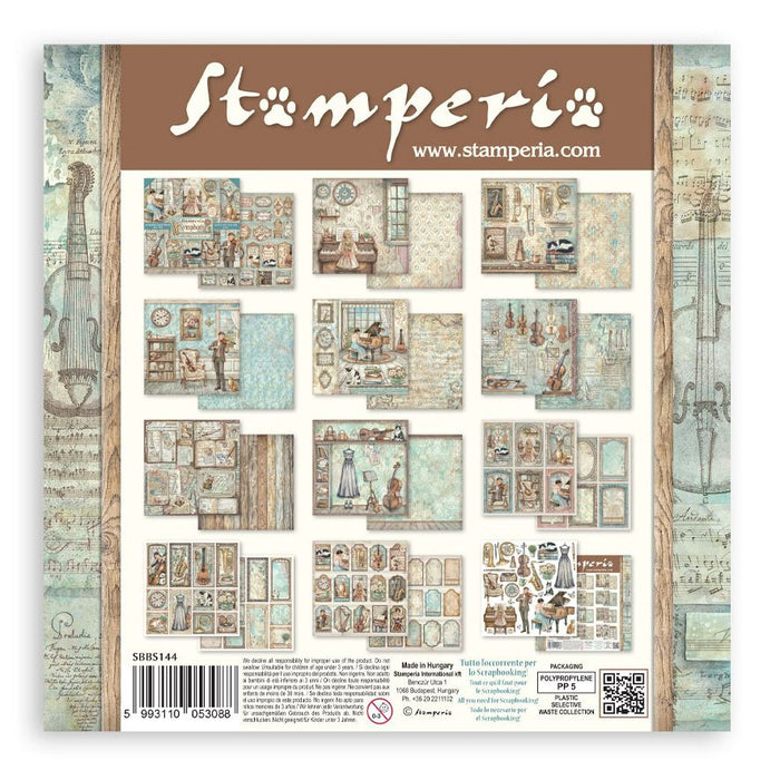 Stamperia Symphony - 8x8 Paper Pack