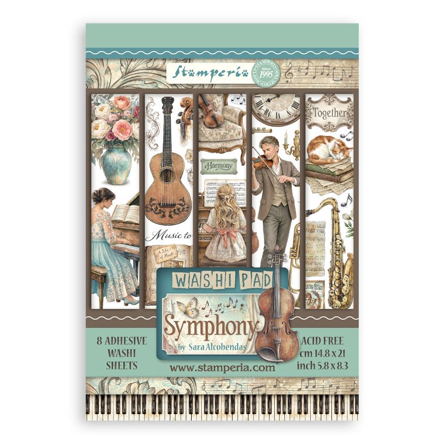 Stamperia Symphony - A5 Washi Pad