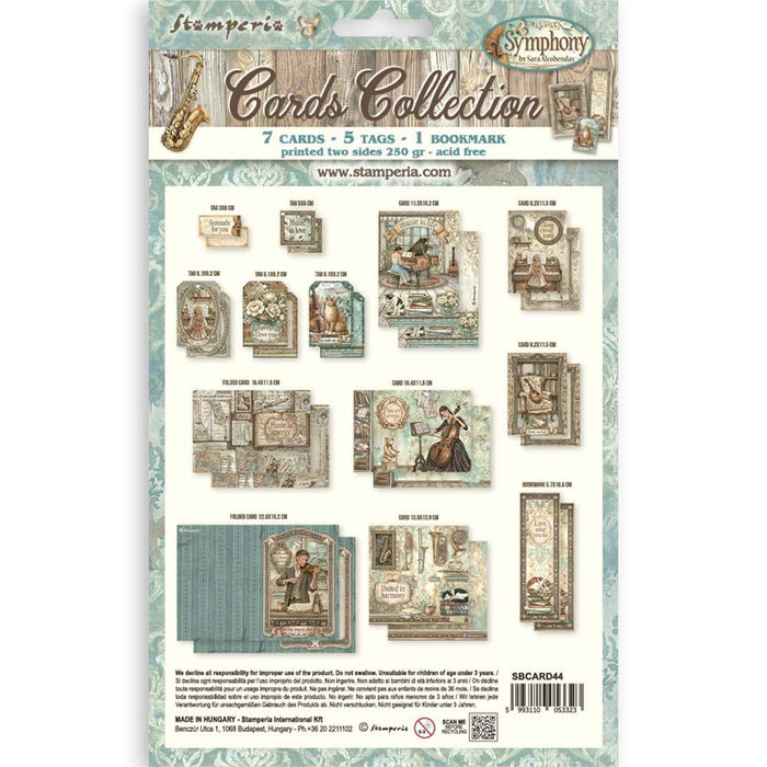 Stamperia Symphony - Cards Collection