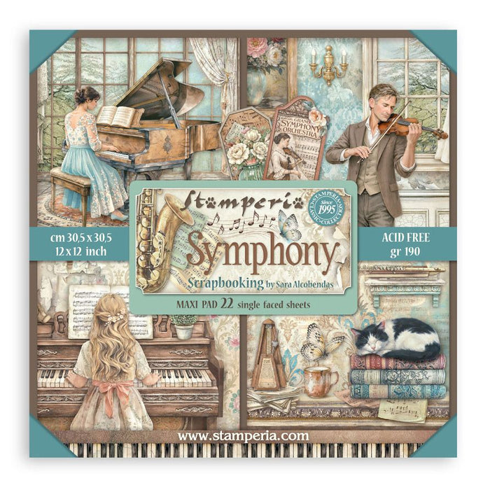 Stamperia Symphony - 12x12 Maxi Paper Pack