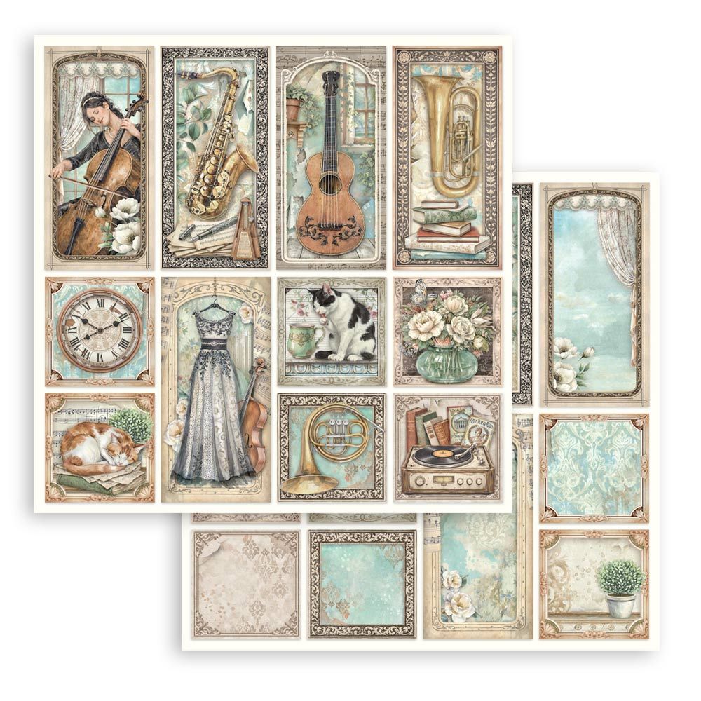 Stamperia Symphony - Mixed Cards