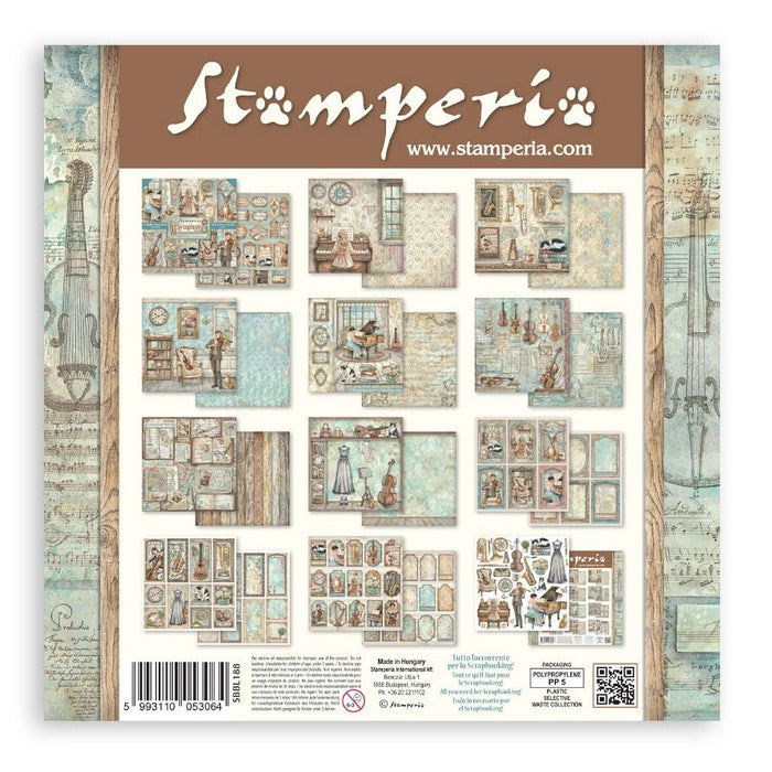 Stamperia Symphony - 12x12 Paper Pack