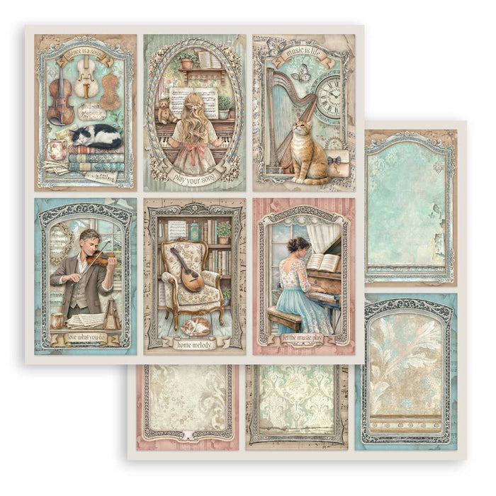 Stamperia Symphony - 6 Cards