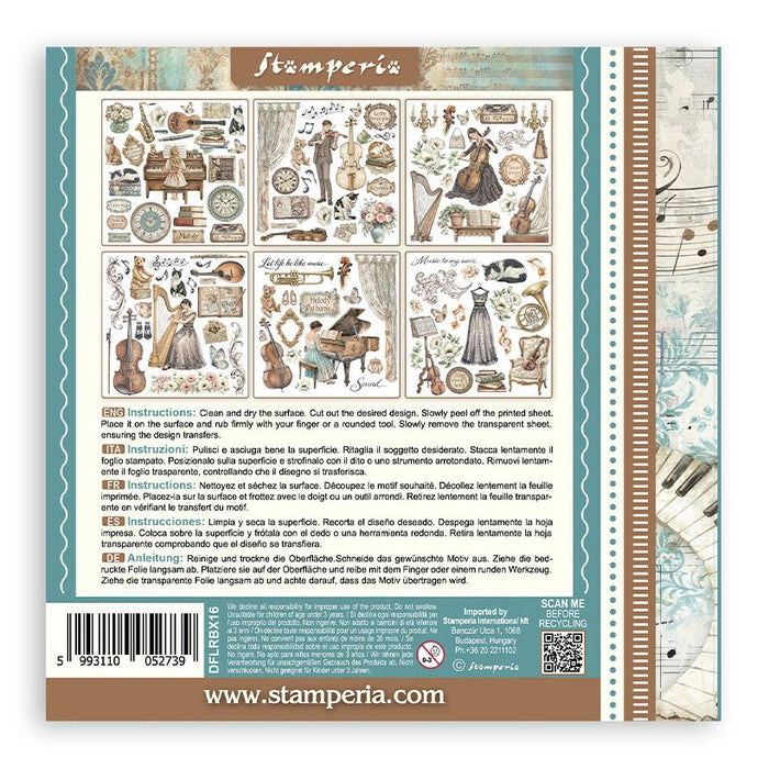Stamperia Symphony - Rub-Ons Assortment Kit
