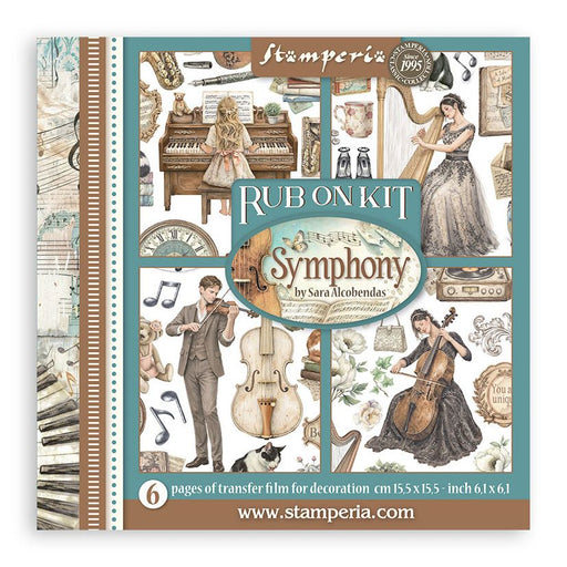 Stamperia Symphony - Rub-Ons Assortment Kit