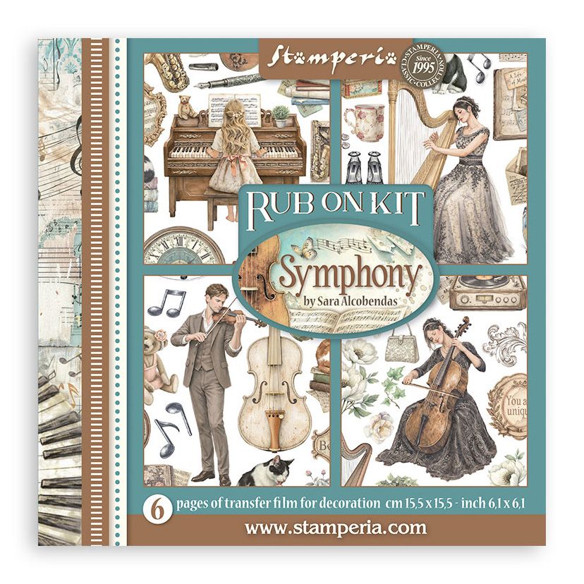 Stamperia Symphony - Rub-Ons Assortment Kit