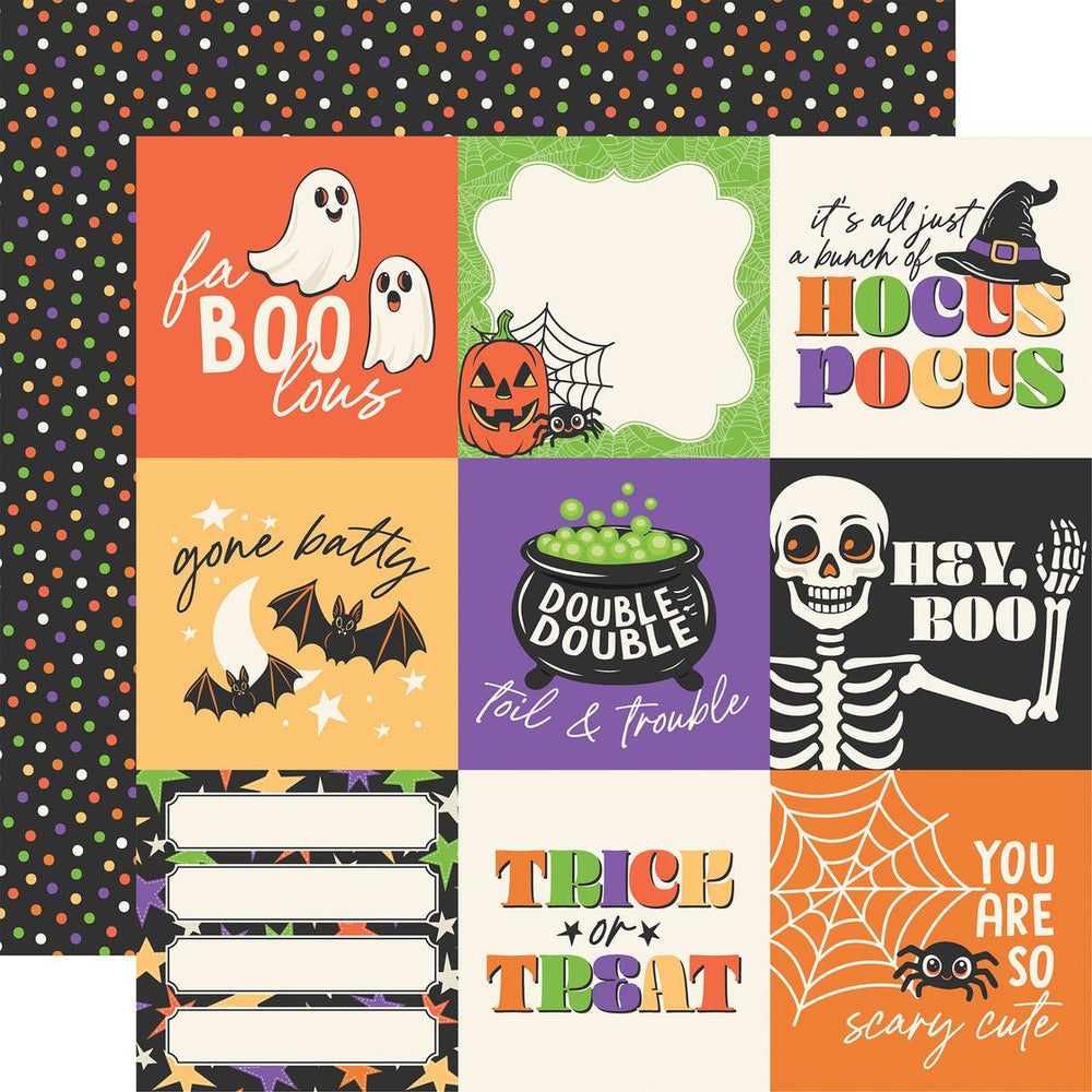 Echo Park Halloween Parade - 4x4 Journaling Cards